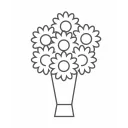 Kytice ekvádorských růží 80 cm